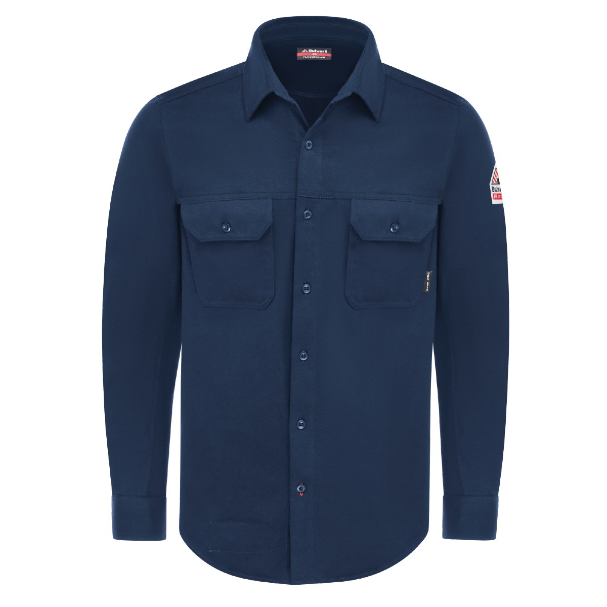 FR Flex Knit Button Down Shirt in Navy